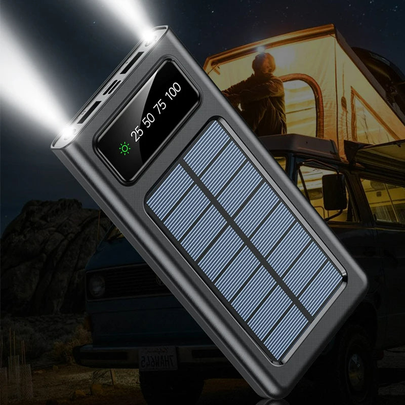 POWER BANK CARGA SOLAR CON CARGA RAPIDA