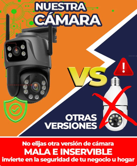 CÁMARA DE SEGURIDAD DOBLE VISIÓN 4k "PROFESIONAL"